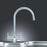 Kitchen Tap Mono Mixer Chrome Double Lever Monobloc Swivel Spout Modern Faucet - Image 2