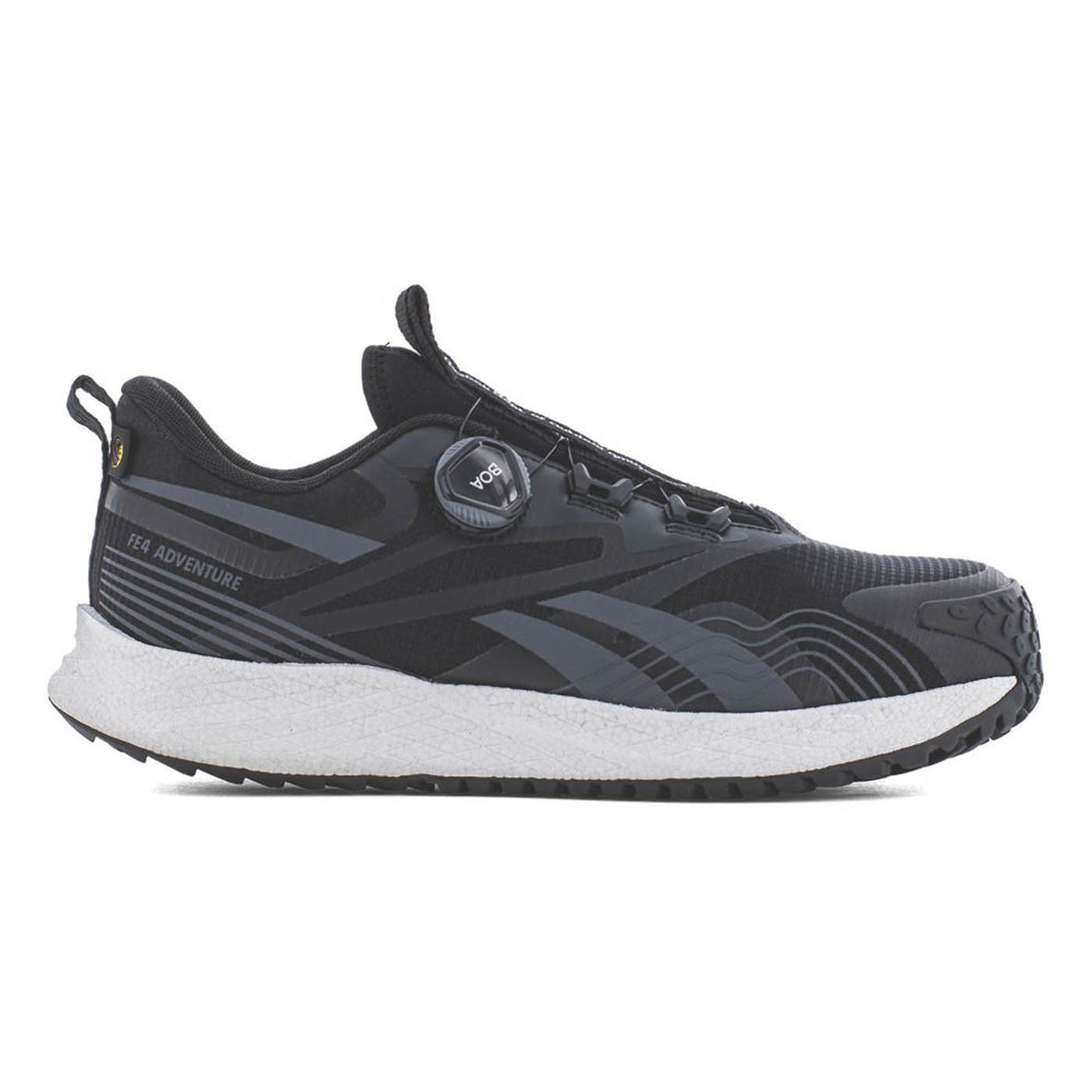 Reebok Safety Trainers Unisex Wide Fit Black Grey Shoes Composite Toe Size 10 - Image 2