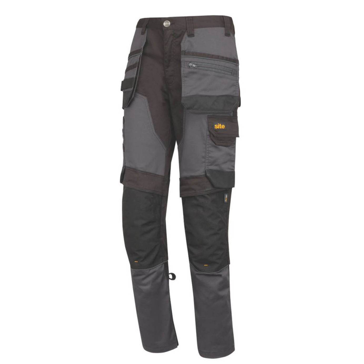 Site Bolden Holster Pocket Trousers Grey / Black 30" W 30" L - Image 1