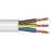 Time 3-Core Flexible Cable Bare Round 1mm² 3183Y 32 Strands White 25m Drum - Image 1