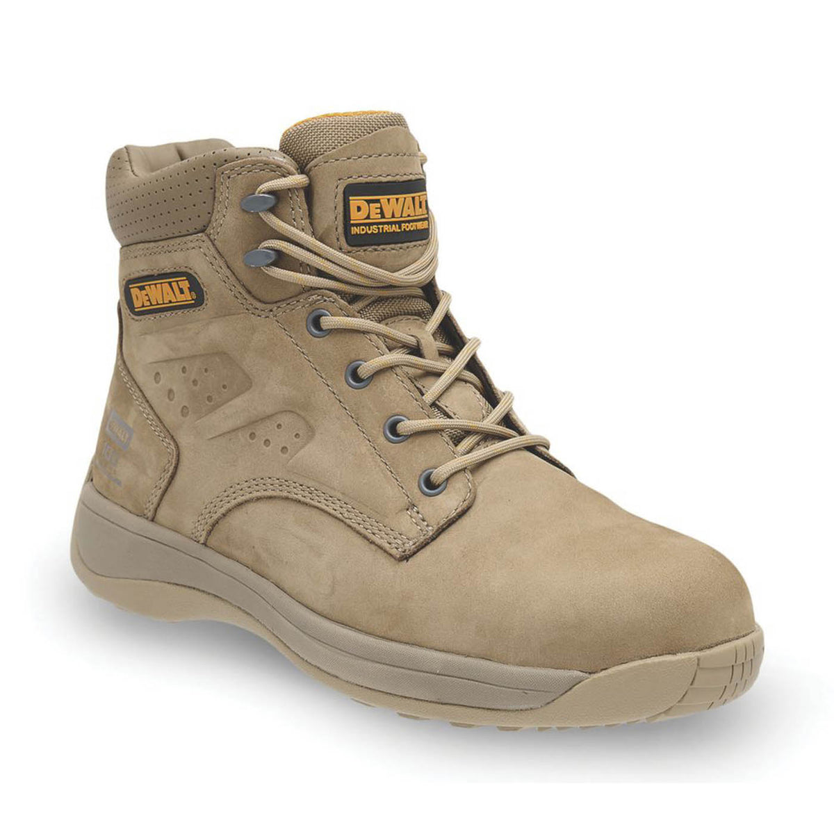 DeWalt Safety Boots Mens Standard Fit Natural Work Shoes Steel Toe Size 6 - Image 1