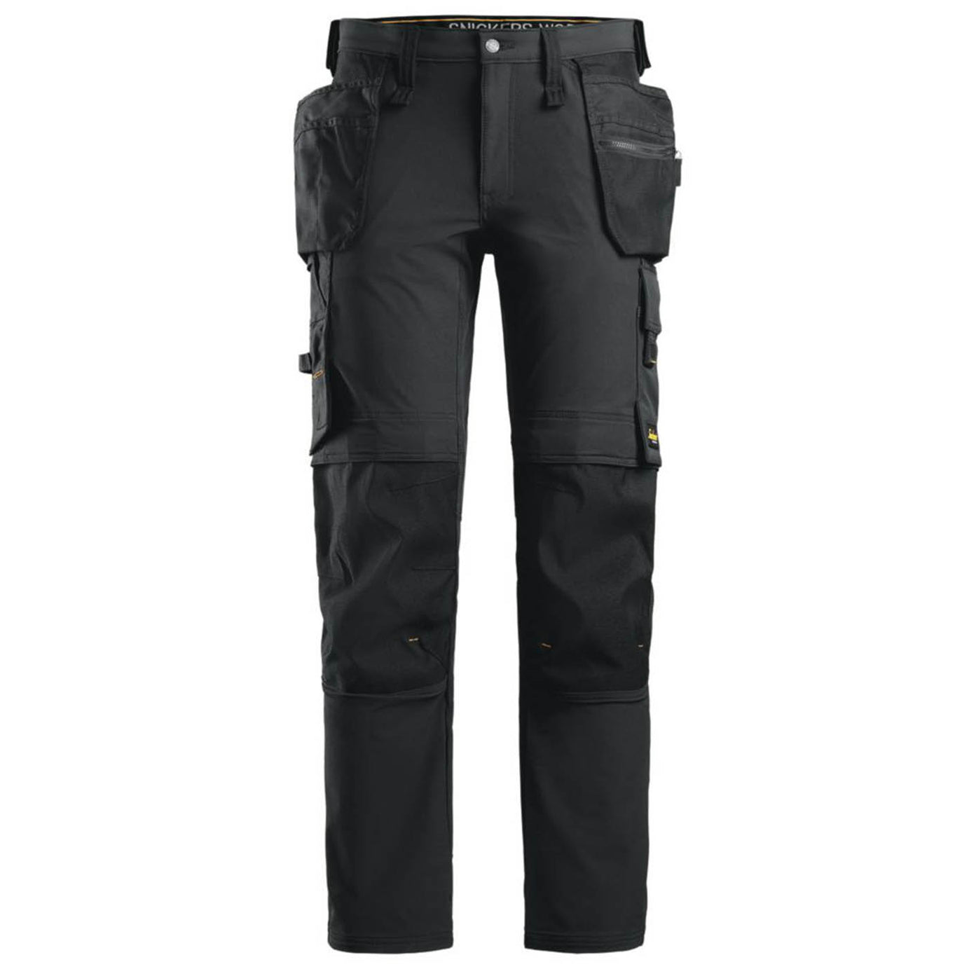 Snickers Work Trousers 6271 Stretch 14 Pockets Black Slim Breathable 35" W 32" L - Image 1