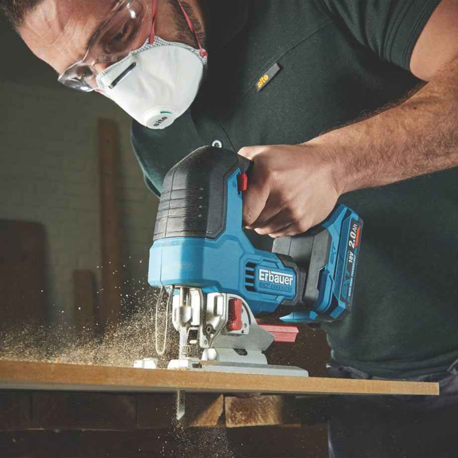 Erbauer Jigsaw Cordless 18V Li-Ion ERI1087JSW Brushless Compact Body Only - Image 4
