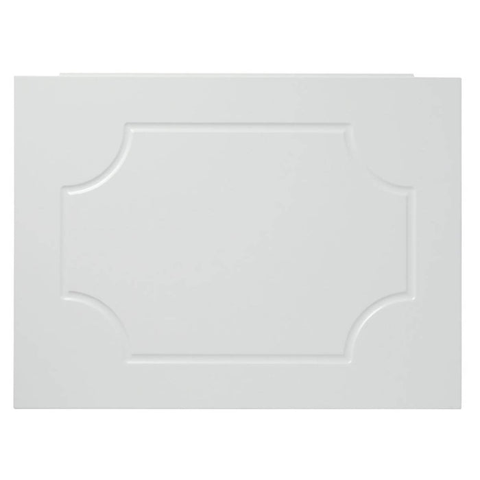 Bath End Panel White Traditional Waterproof Gloss Finish Bathroom 690mm - Image 1