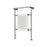 Towel Radiator White Chrome 3-Column 8-Section Bathroom Warmer 498W H952xW659mm - Image 4