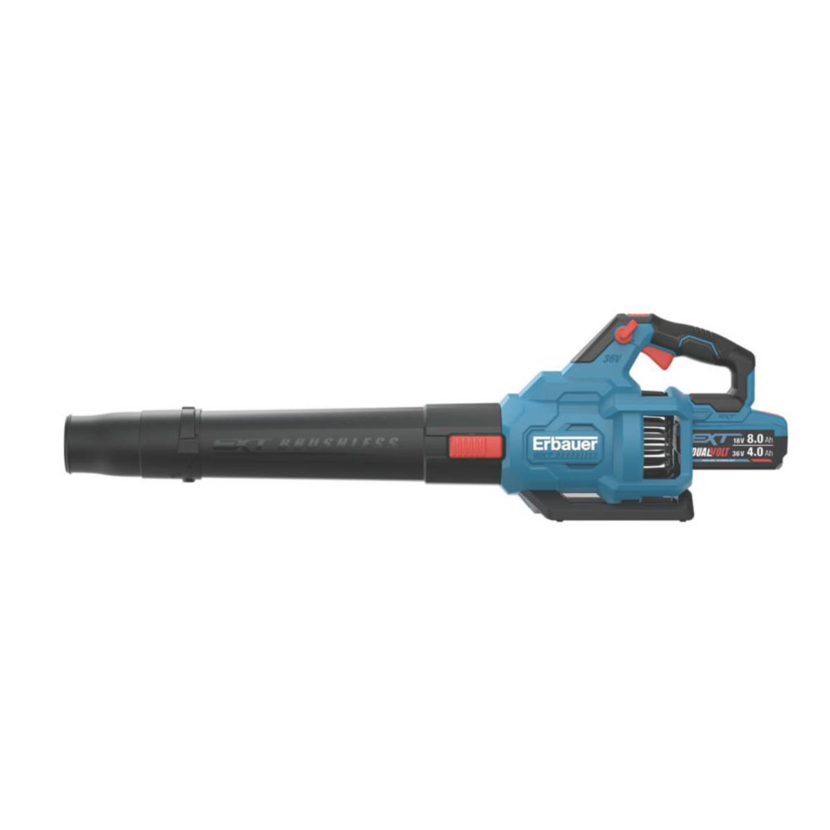 Erbauer Leaf Blower Cordless 36V 4.0/8.0Ah Li-Ion ERT1028GBL Garden Snow Dust - Image 2
