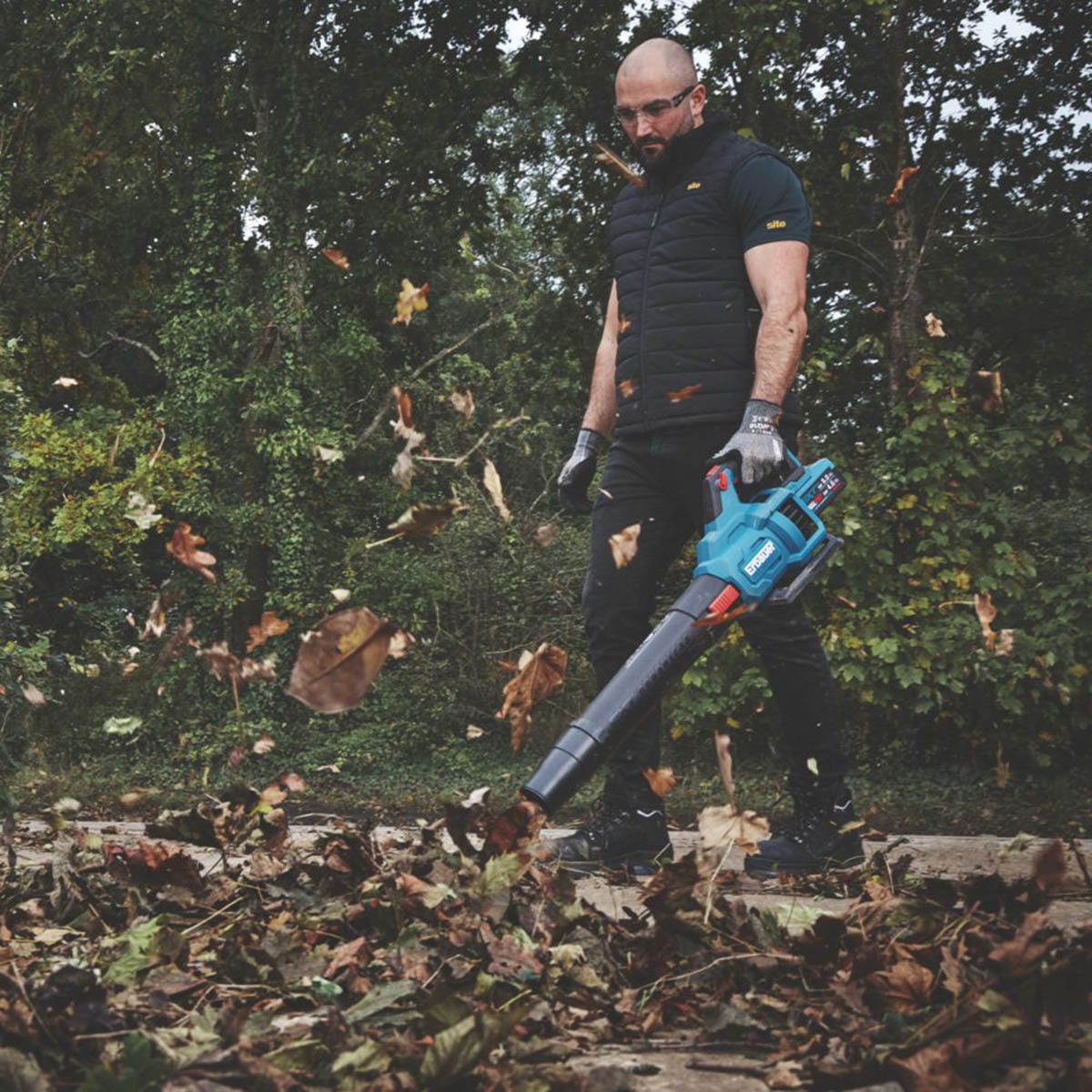 Erbauer Leaf Blower Cordless 36V 4.0/8.0Ah Li-Ion ERT1028GBL Garden Snow Dust - Image 3