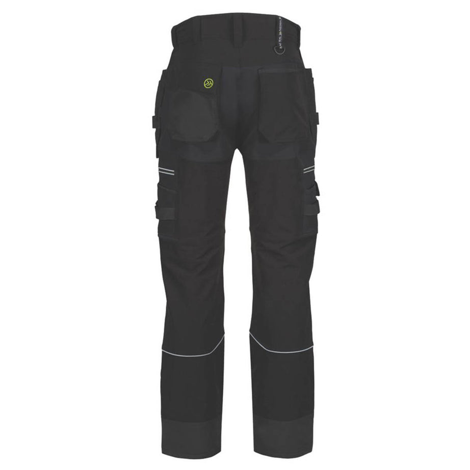 Regatta Work Trousers Mens Classic Fit Black Stretch Multi Pockets Cargo 44W 29L - Image 2