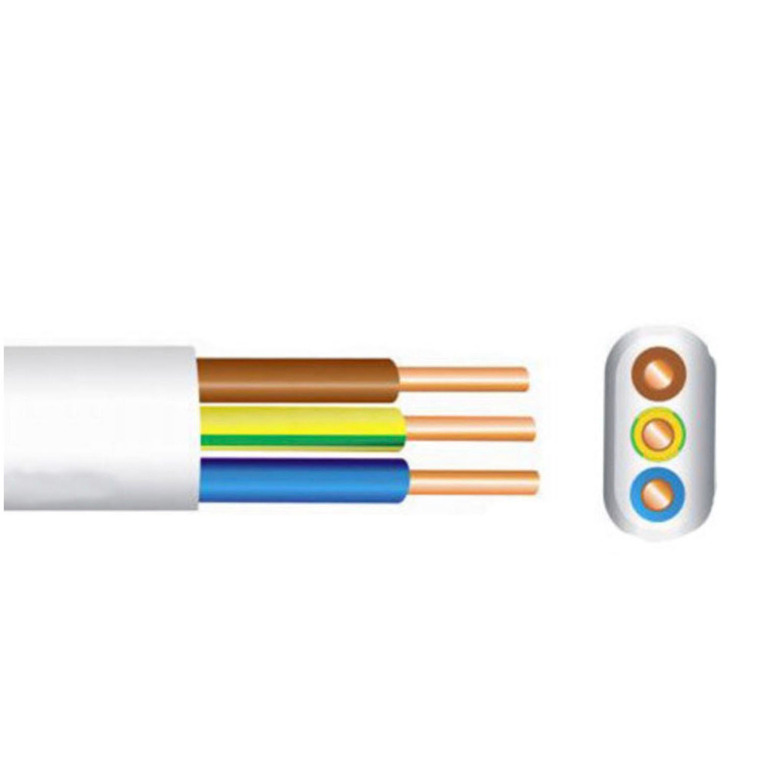 LSF Twin & Earth Cable IS10101 Dca s2,d2,a2 2 Core Flat Twin Brown & Blue - Image 2