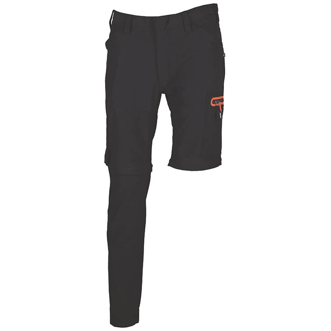 Herock Mens Trousers 5 Pockets Black Zip Off Leg Breathable 30" W 32" L - Image 3