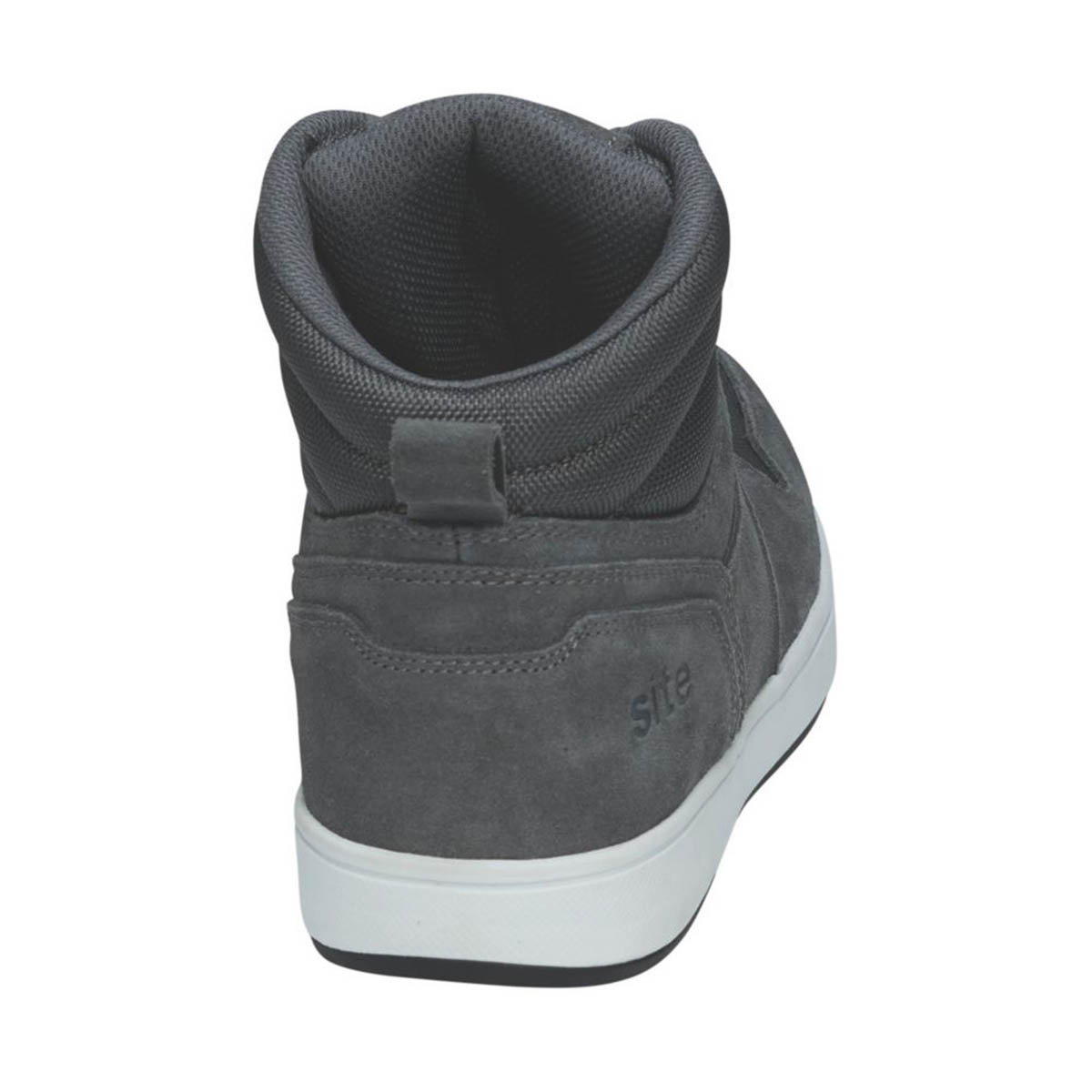 Mens Safety Trainer Boots Grey Steel Toe Cap Ankle Comfort Leather Size 9 - Image 4