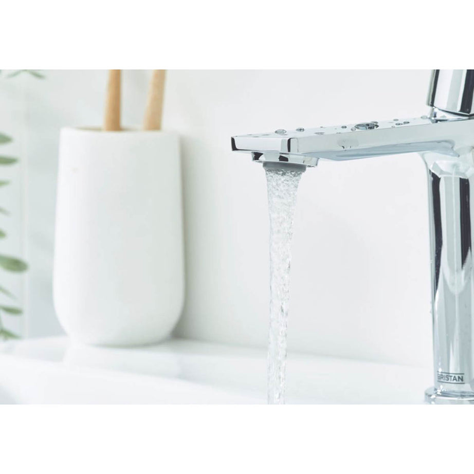 Bristan Bathroom Basin Tap Mono Mixer Chrome Single Lever Clicker Waste Faucet - Image 4