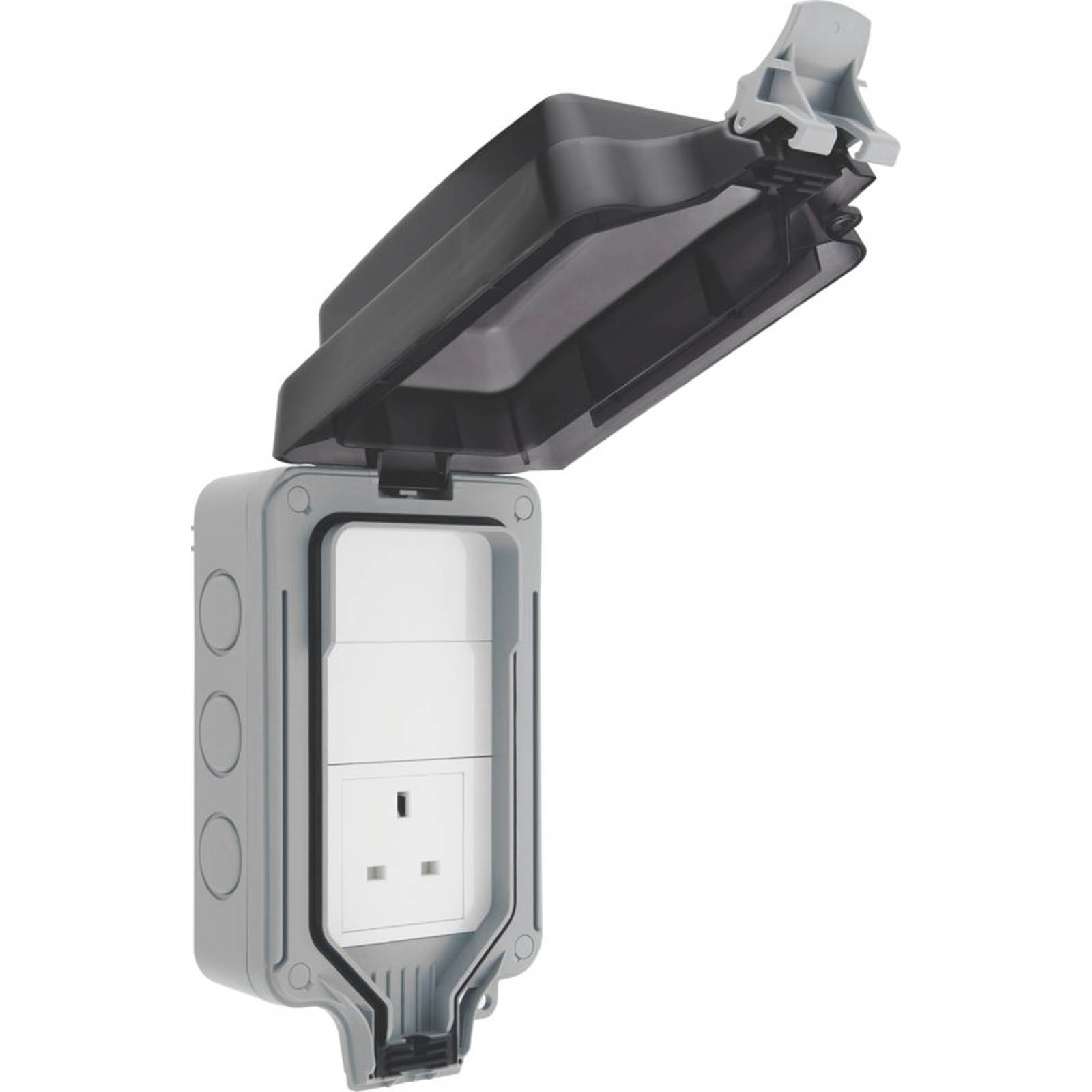 BG Outdoor Power Socket Unswitched Weatherproof Garden Sheds Patio 13A 1-Gang - Image 3