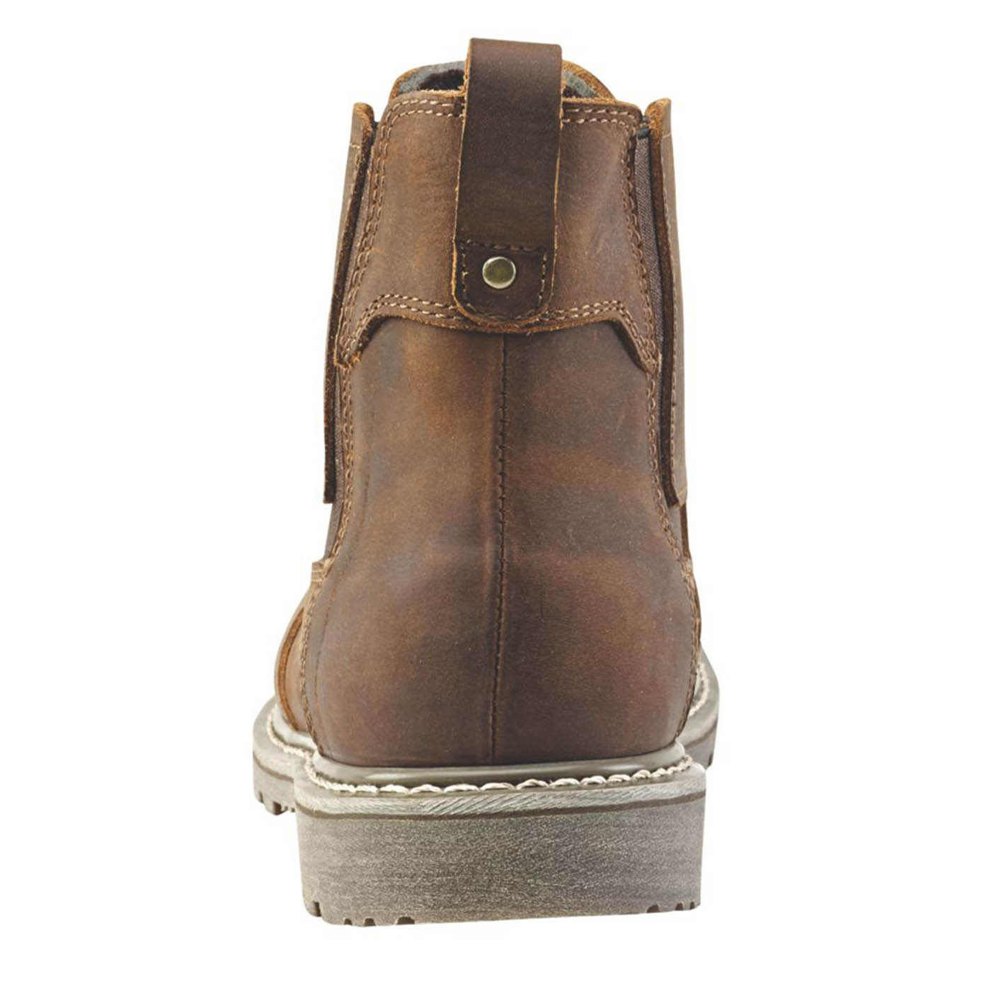 Site Safety Dealer Boots Mens Wide Fit Brown Leather Work Shoes Steel Toe Size 7 - Image 6