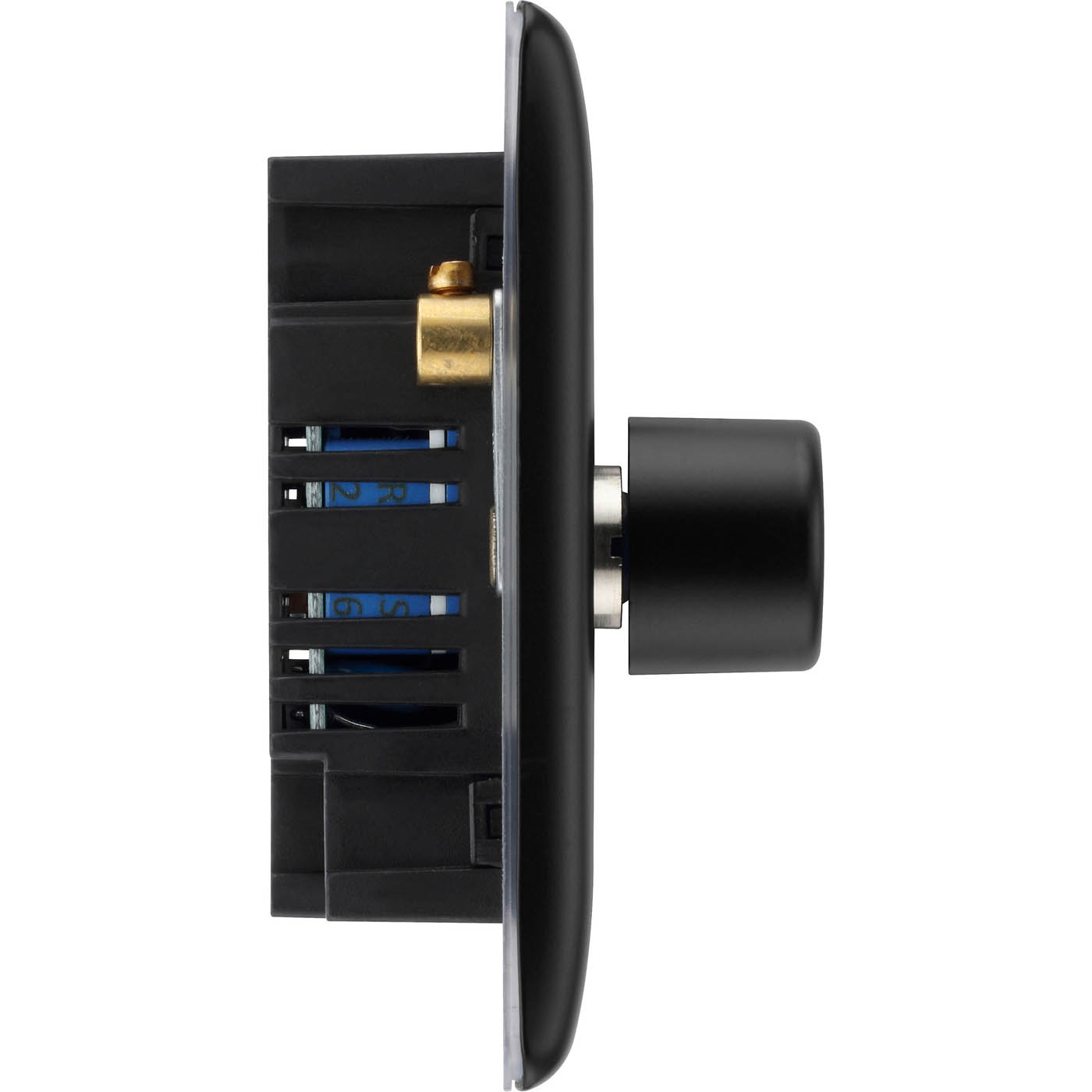 BG Double Dimmer Switch 2-Way Push On/Off Nexus Metal Matt Black Trailing Edge - Image 9
