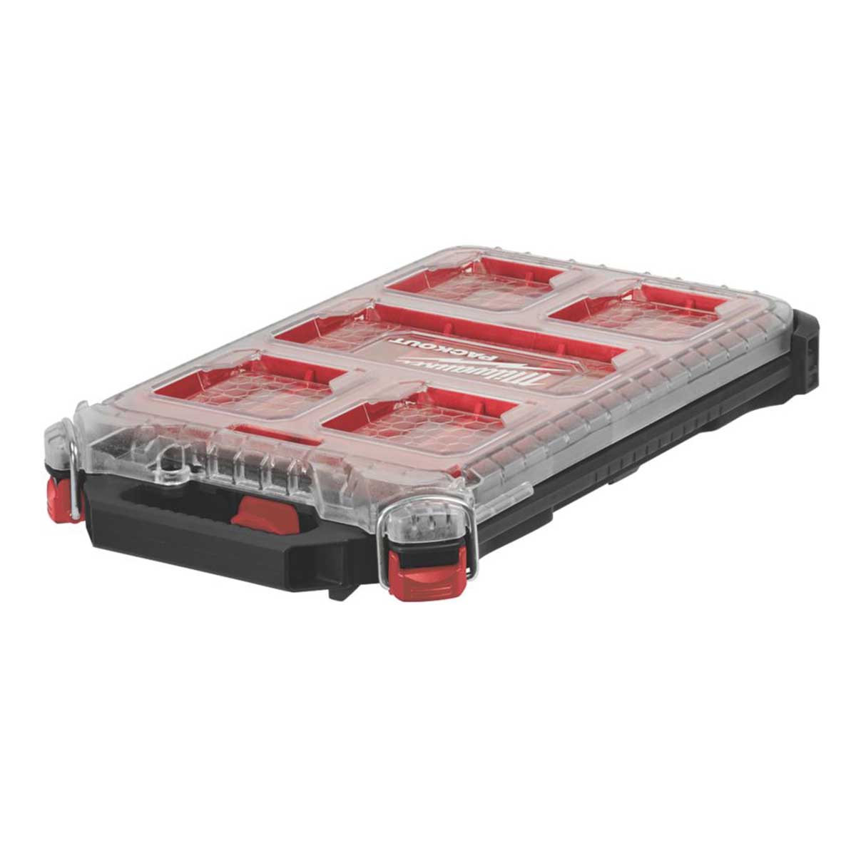 Milwaukee PACKOUT Organiser Compact Slim Storage System With Handle 9.5 x 15" - Image 1