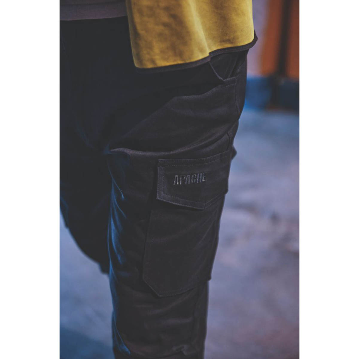 Apache Work Trousers Mens Slim Fit Black Lightweight Multi Pockets 34W 31-33L - Image 3