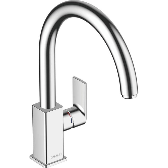 Kitchen Tap Mono Mixer Chrome Single Lever Brass Swivel Spout Modern Faucet - Image 1