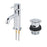 Bathroom Basin Mini Tap Mono Mixer Chrome Single Lever Clicker Waste Modern - Image 1