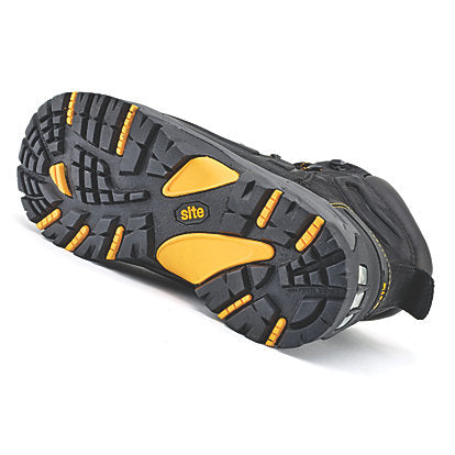 Site Safety Boots Mens Standard Fit Black Leather Waterproof Steel Toe Size 10 - Image 2