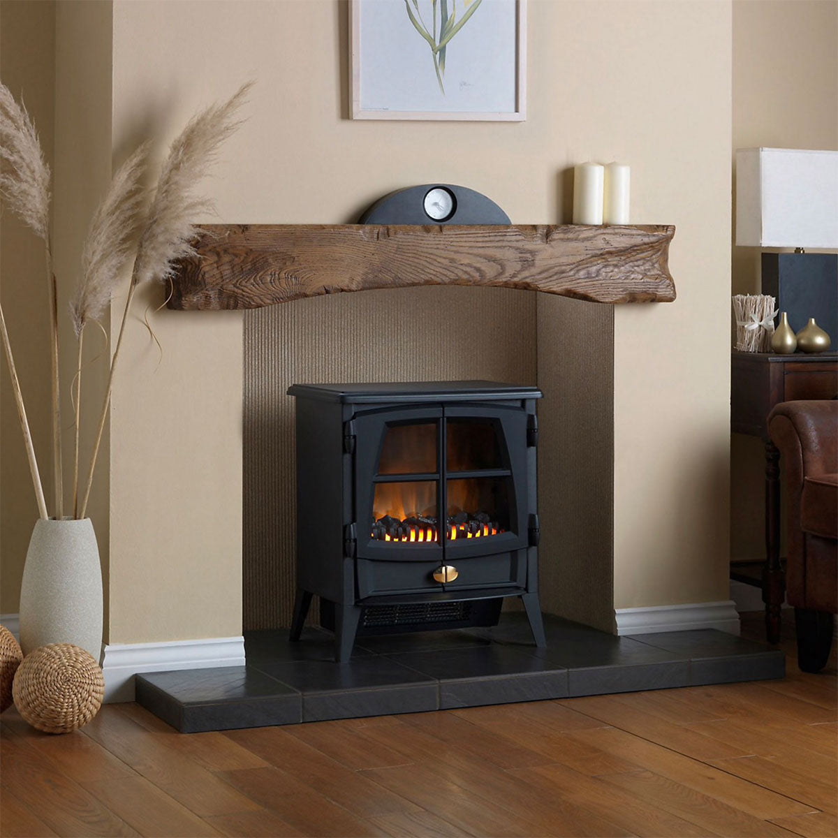 Dimplex Electric Stove 2kW Black Freestanding Heater Fireplace LED Flame Effect - Image 2
