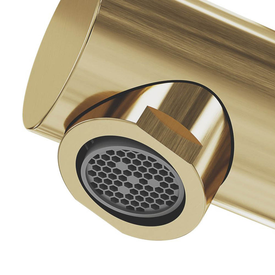 Swirl Bathroom Basin Tap Mono Mixer Brass Tall Single Lever Modern Faucet - Image 4