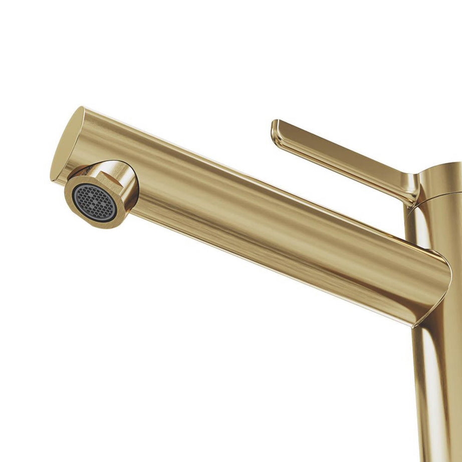 Swirl Bathroom Basin Tap Mono Mixer Brass Tall Single Lever Modern Faucet - Image 5