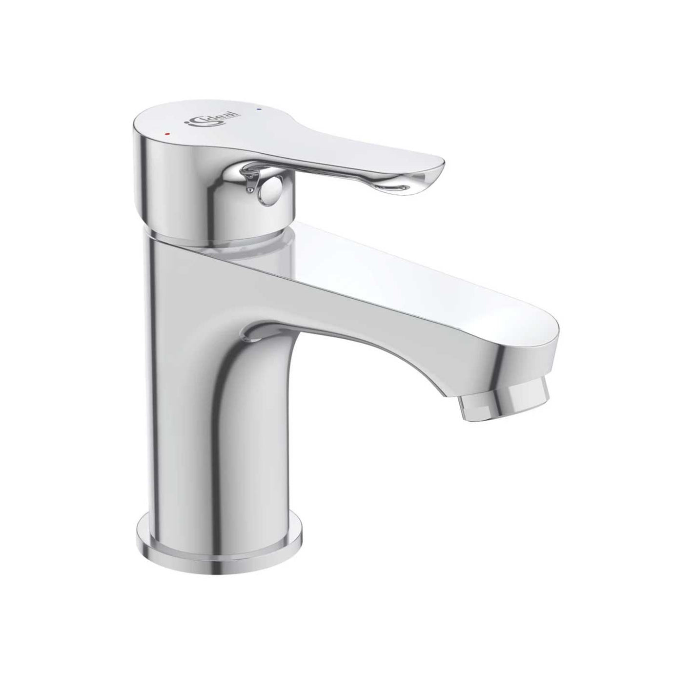 Bathroom Basin Tap Mono Mixer Chrome Single Lever Clicker Waste Modern Faucet - Image 2