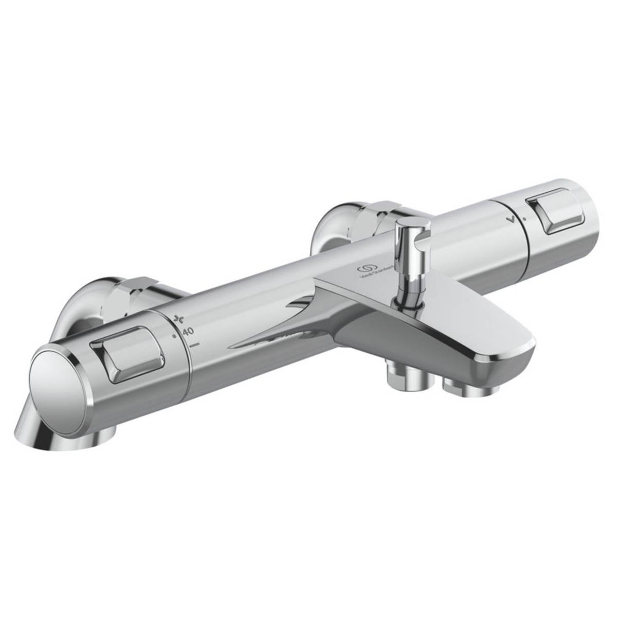 Ideal Standard Bath Shower Mixer Valve Exposed Thermostatic Fixed Chrome Modern - Image 1