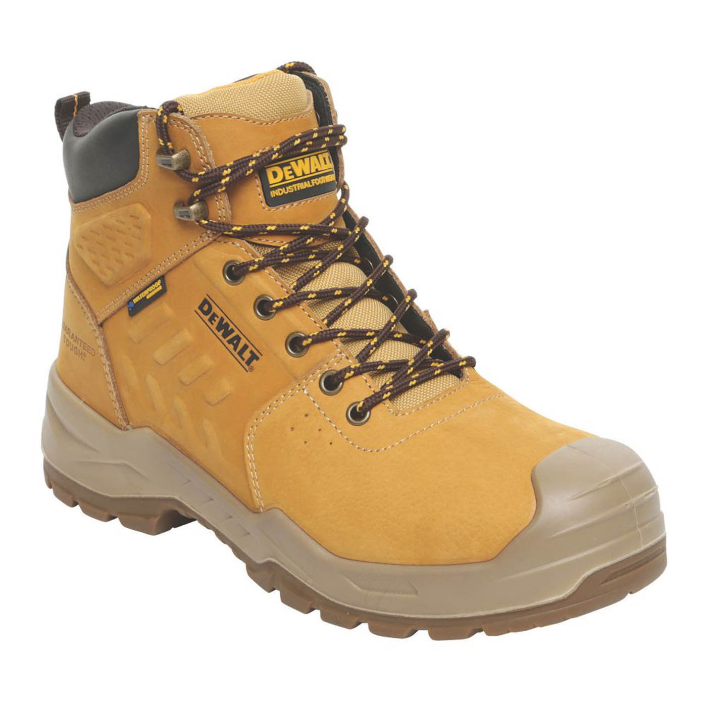 DeWalt Safety Boots Mens Wide Fit Brown Waterproof Work Shoes Steel Toe Size 10 - Image 1