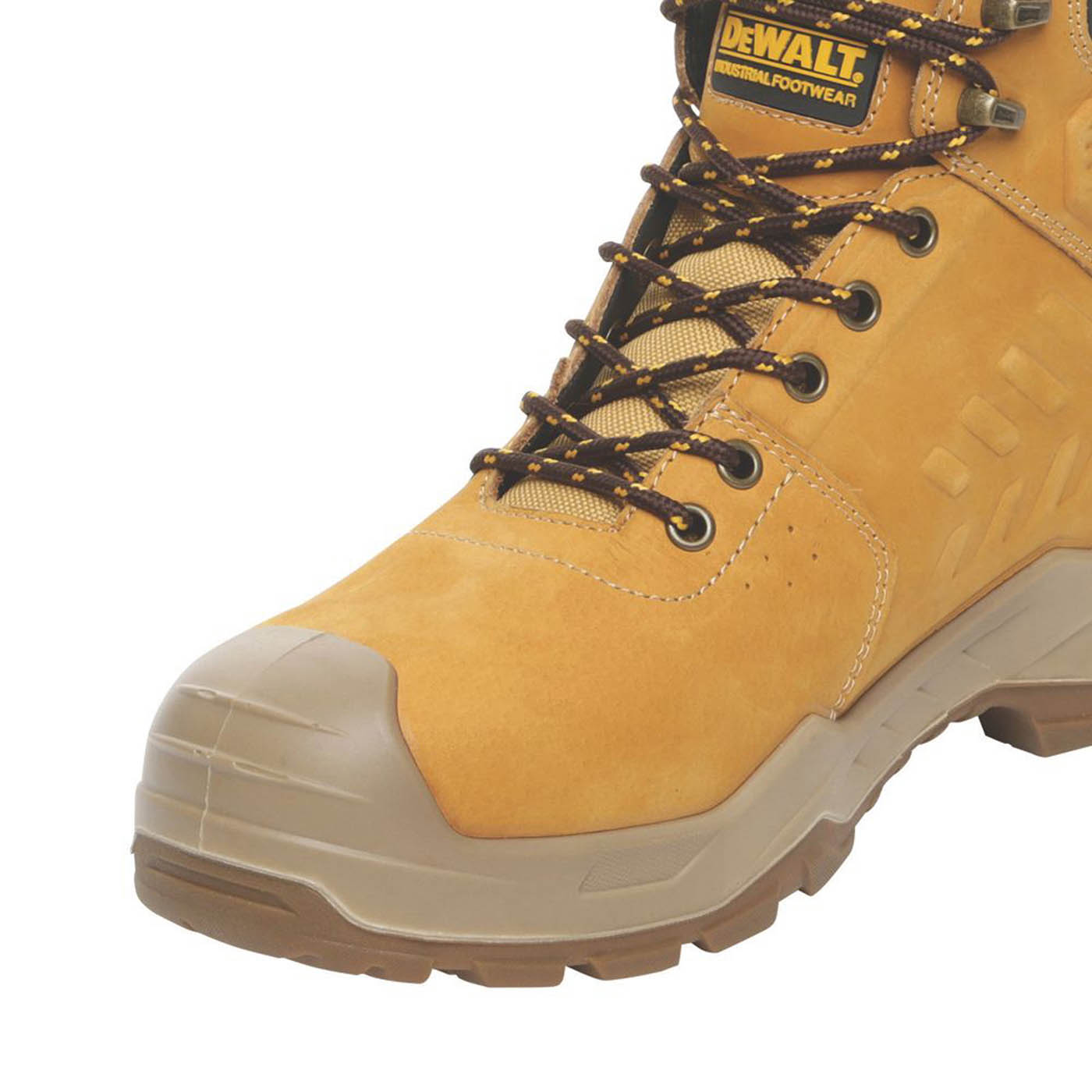 DeWalt Safety Boots Mens Wide Fit Brown Waterproof Work Shoes Steel Toe Size 10 - Image 2