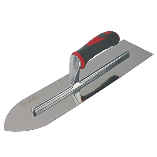 Faithfull Flooring Trowel Cold-Forged Stainless Steel Blade Rounded 400 mm - Image 1