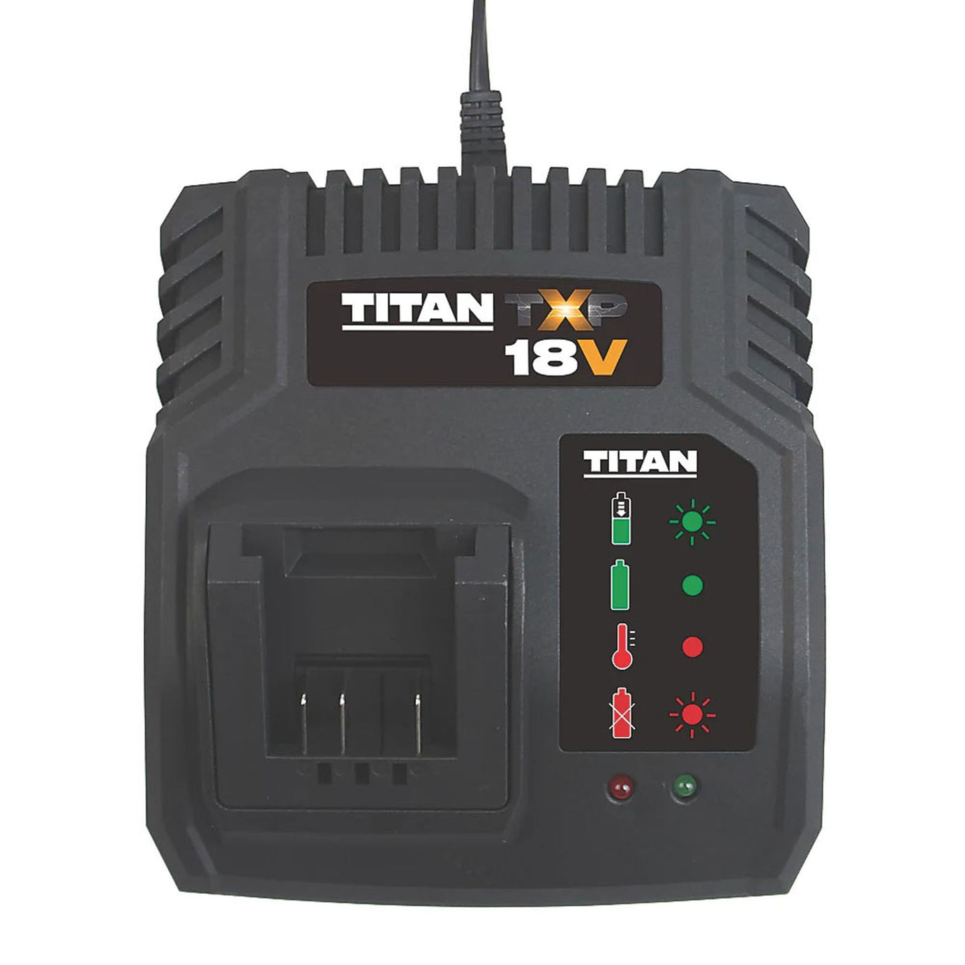 Titan Fast Battery Charger 18V Li-Ion TXP TTB805CHR Single Port 4A Compact - Image 1