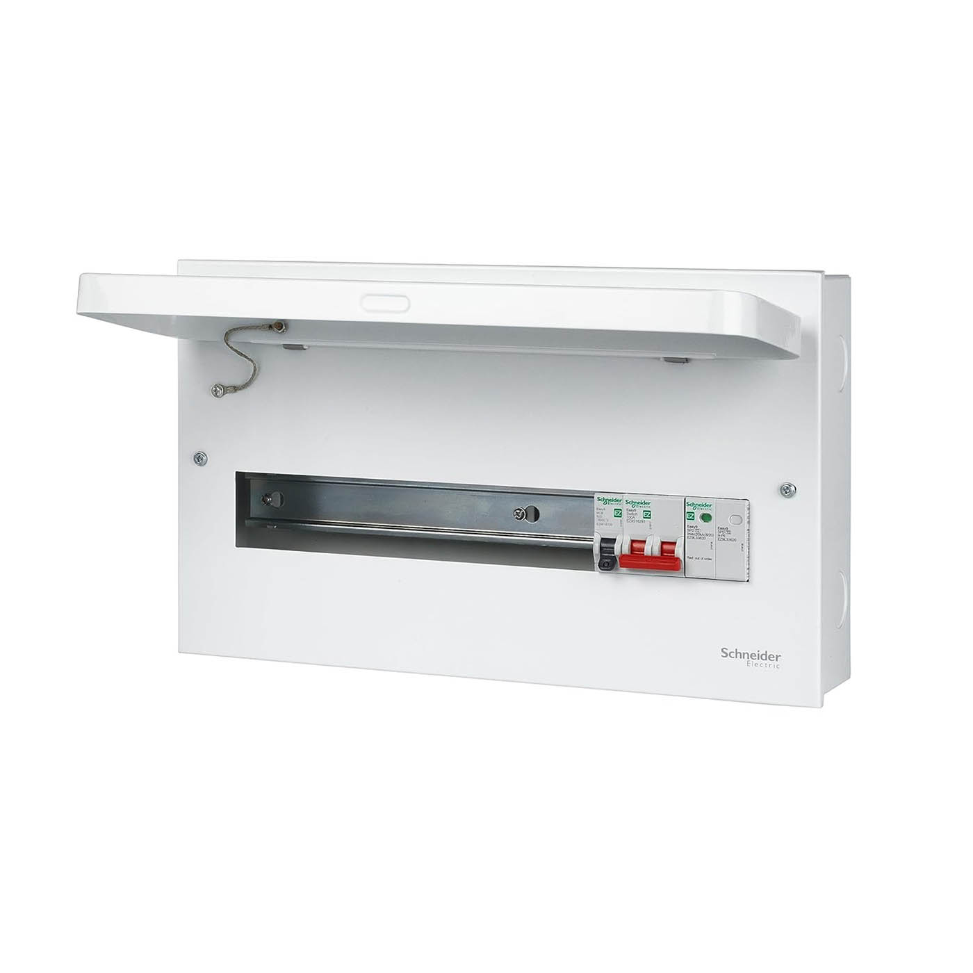 Schneider Consumer Unit 16 Way Easy9 Compact 100A Switch RCCB Single Phase - Image 1
