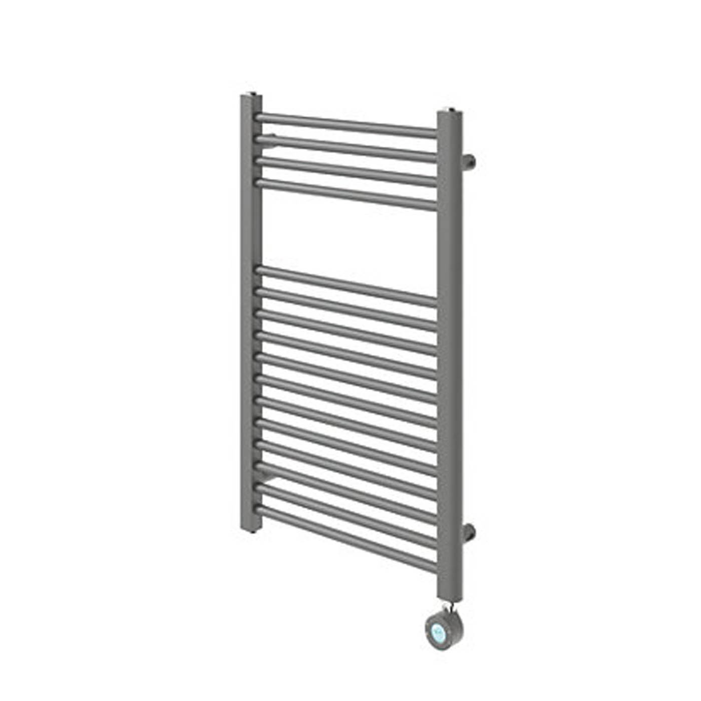 Flomasta 800mm x 500mm 853BTU Anthracite Flat Electric Towel Radiator - Image 1