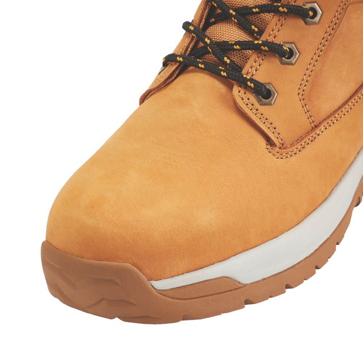 Site Mens Safety Boots Tan Yellow Steel Toe Comfort Ankle Lace Up Size 9 - Image 5