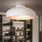 Ceiling Light White/Silver Retro Rounded Shade Home Office With Low Ceiling - Image 3