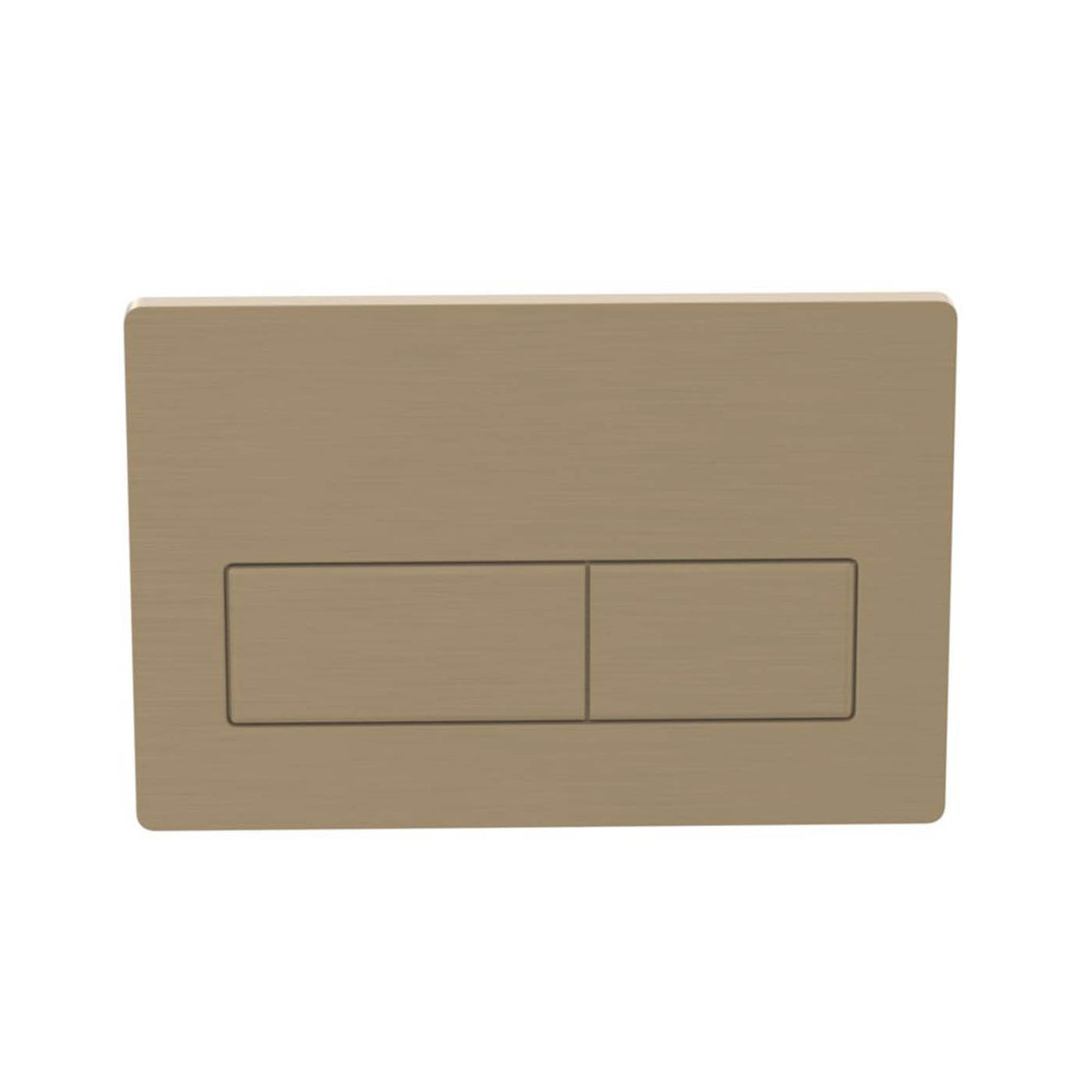 Flushing Plate Dual Water-Saving Low Volume Flush Rectangular  Brushed Brass - Image 2