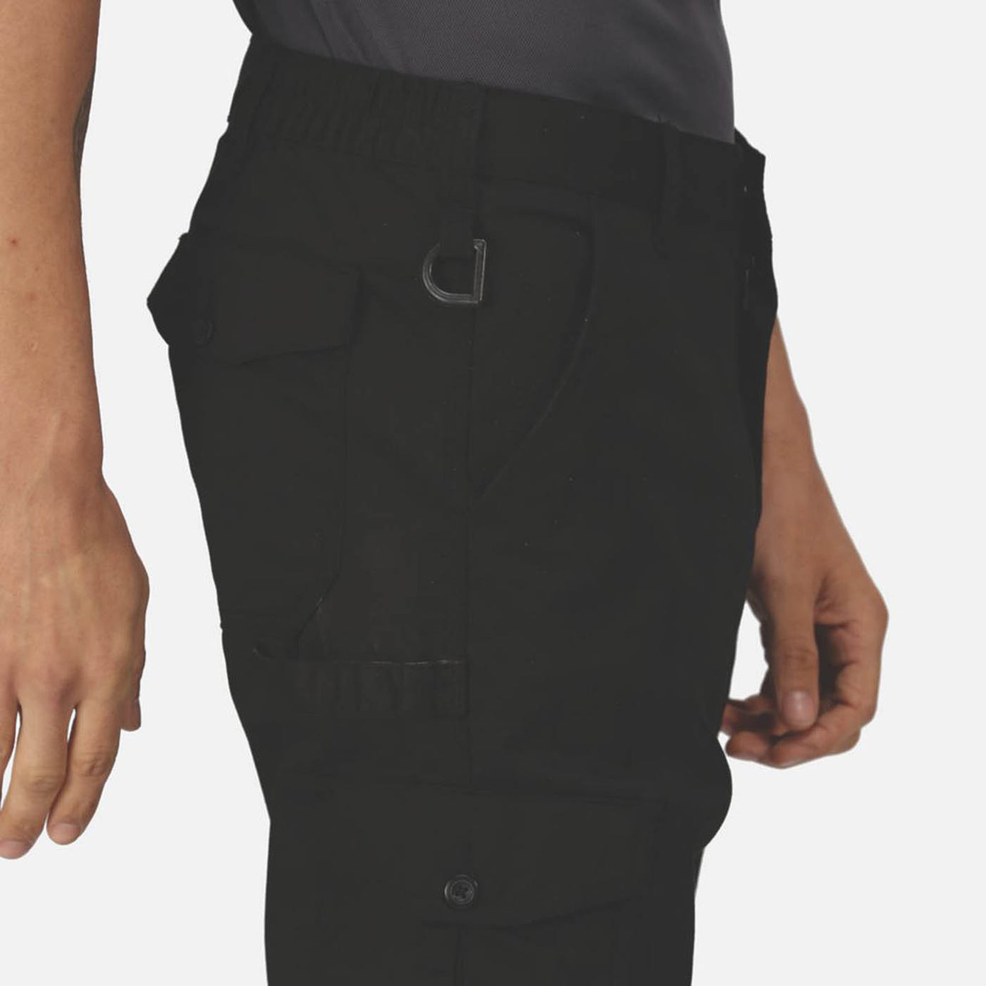 Regatta Pro Mens Work Trousers Black Cargo Classic Fit Multi Pockets 32" W 33" L - Image 6