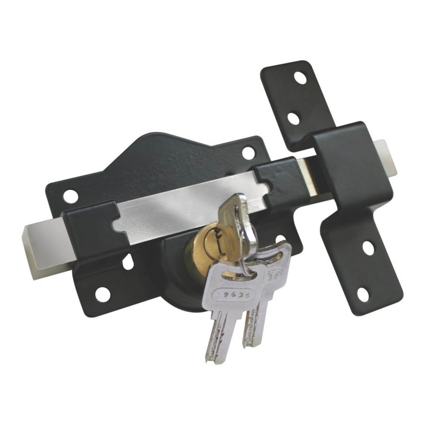 Smith & Locke Gate Bolt Black 130mm - Image 1