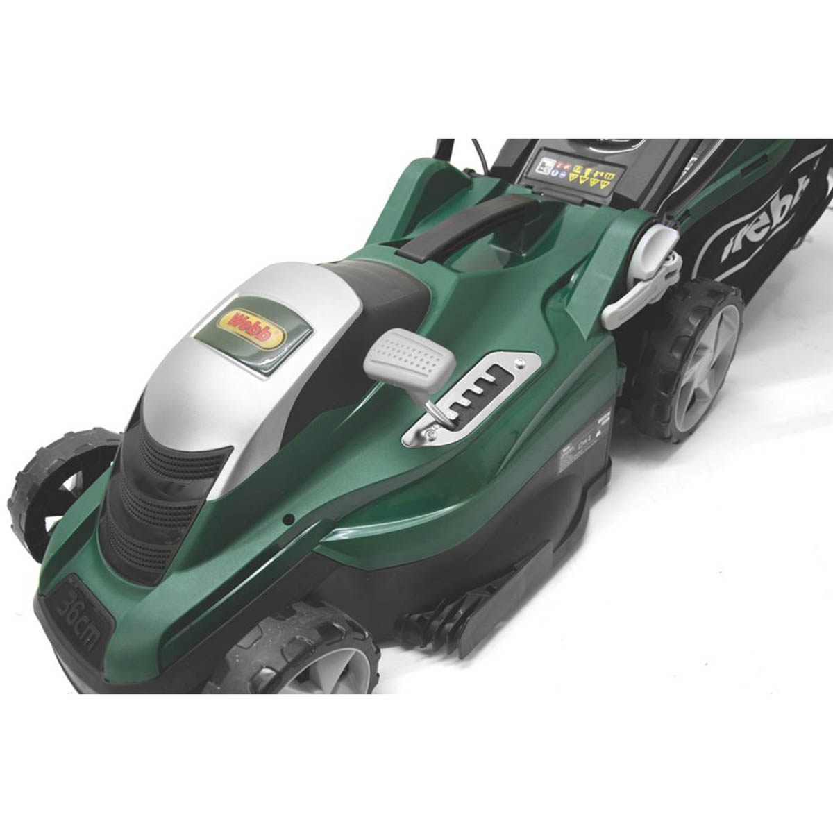 Webb Rotary Lawn Mower Electric WEER36 1600W 36cm Hand Propelled 230 - 240V - Image 3
