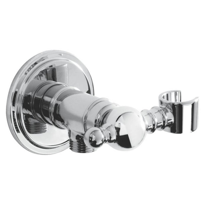 Bristan Shower Wall Outlet Handset Holder Bracket Chrome Plated Traditional 97mm - Image 2