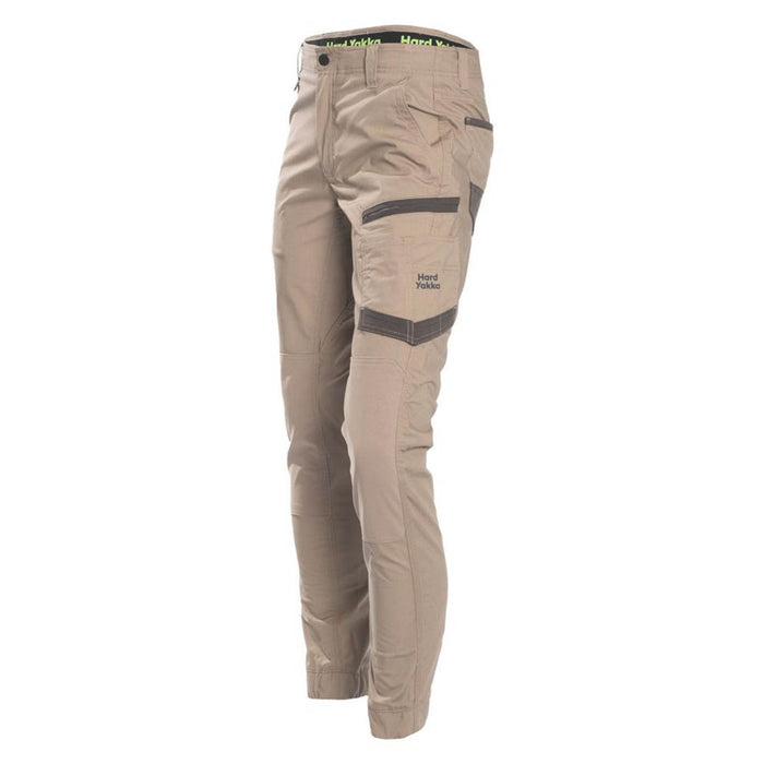 Mens Work Trousers Tan Brown Breathable Multi Pockets Raptor Cuff 30" W 32" L - Image 1