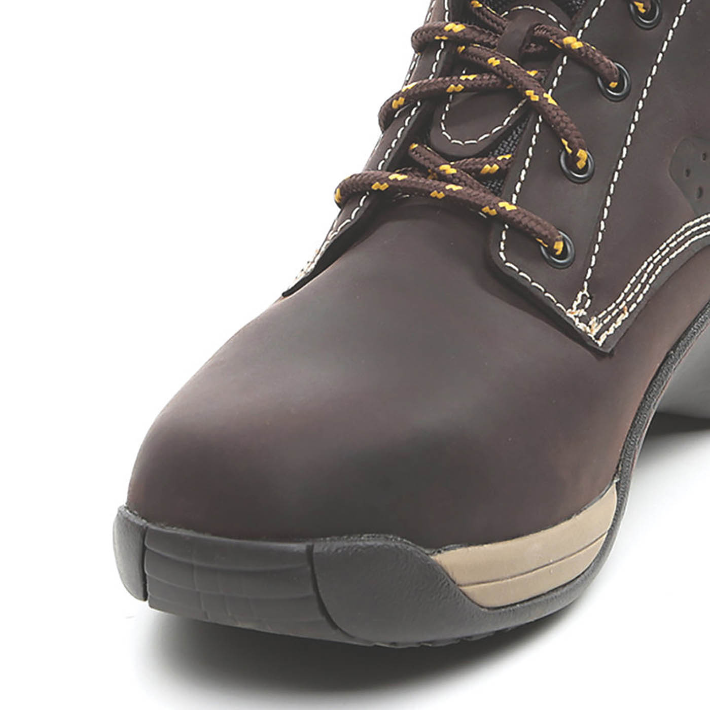 DeWalt Safety Boots Mens Standard Fit Brown Leather Steel Toe Work Shoes Size 9 - Image 5