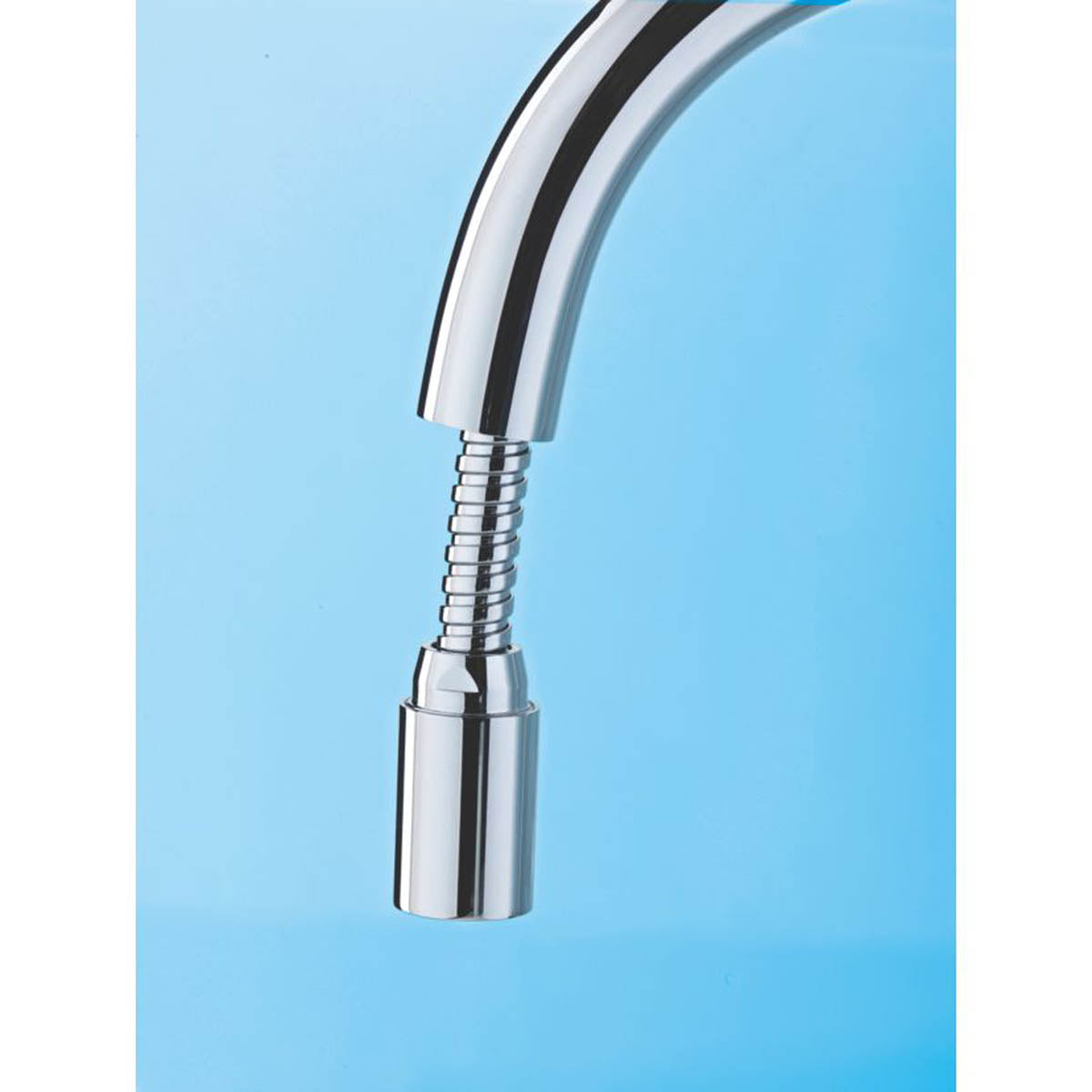 Swirl Pull Out Kitchen Tap Mono Mixer Fresco Chrome Modern Swivel Spout - Image 5
