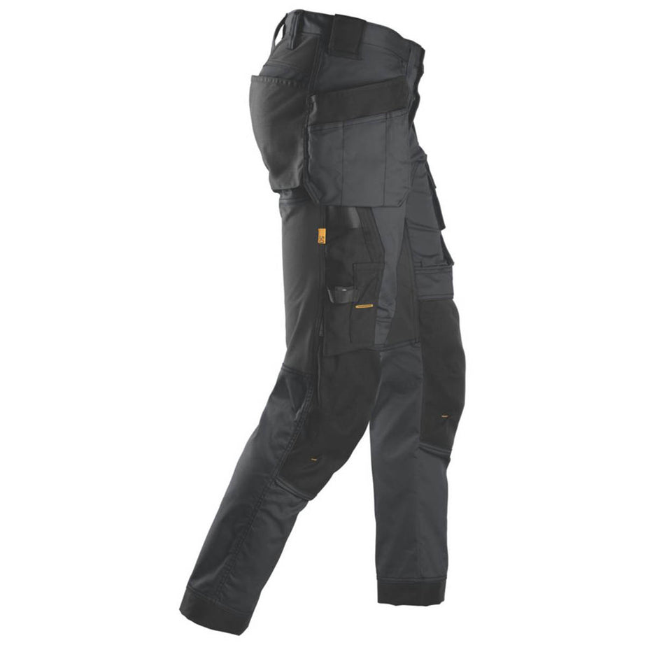 Snickers Work Trousers Mens Slim Fit Grey Stretch Multi Pockets Cargo 35"W 35"L - Image 3