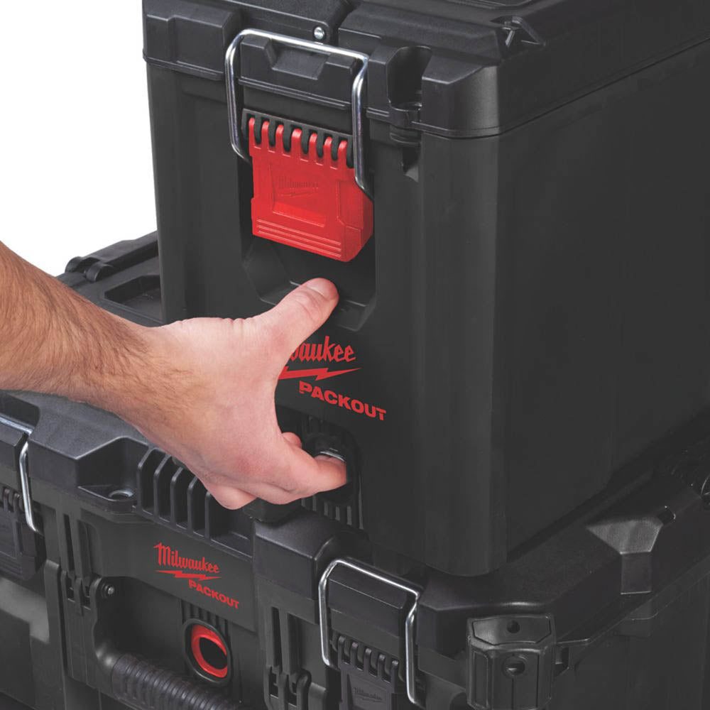 Milwaukee Toolbox Chest Tool Storage Packout Carry Case Black Impact-Resistant - Image 2