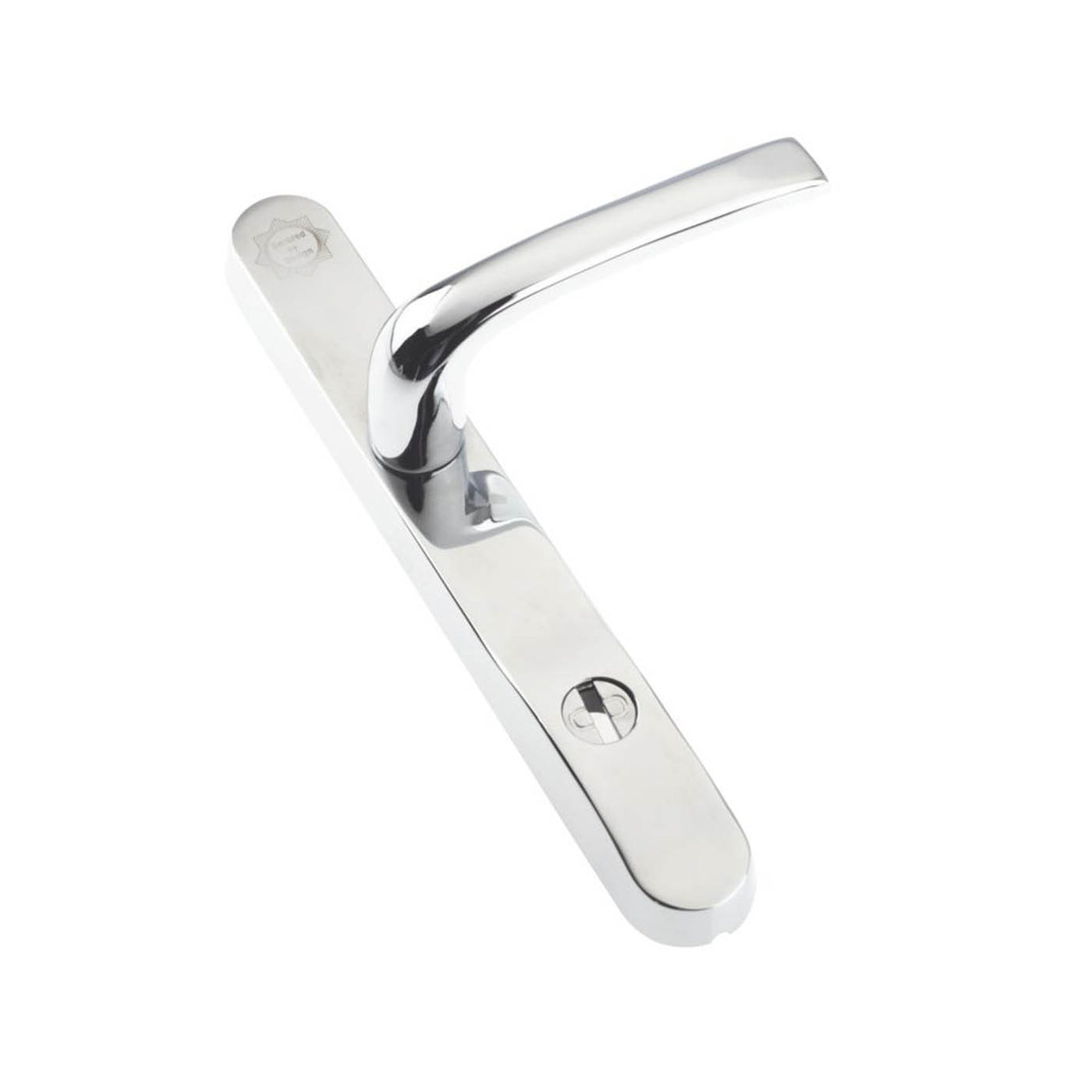 Mila Door Handle External Enhanced Security Polished Chrome Euro Lock Pair - Image 3