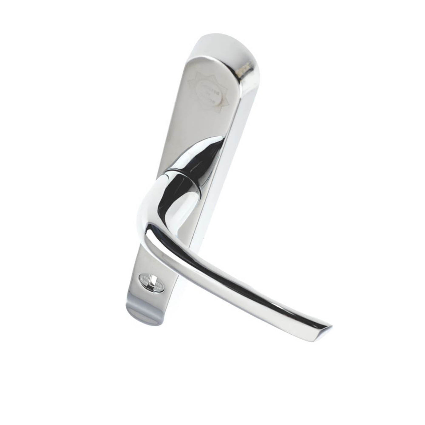 Mila Door Handle External Enhanced Security Polished Chrome Euro Lock Pair - Image 4