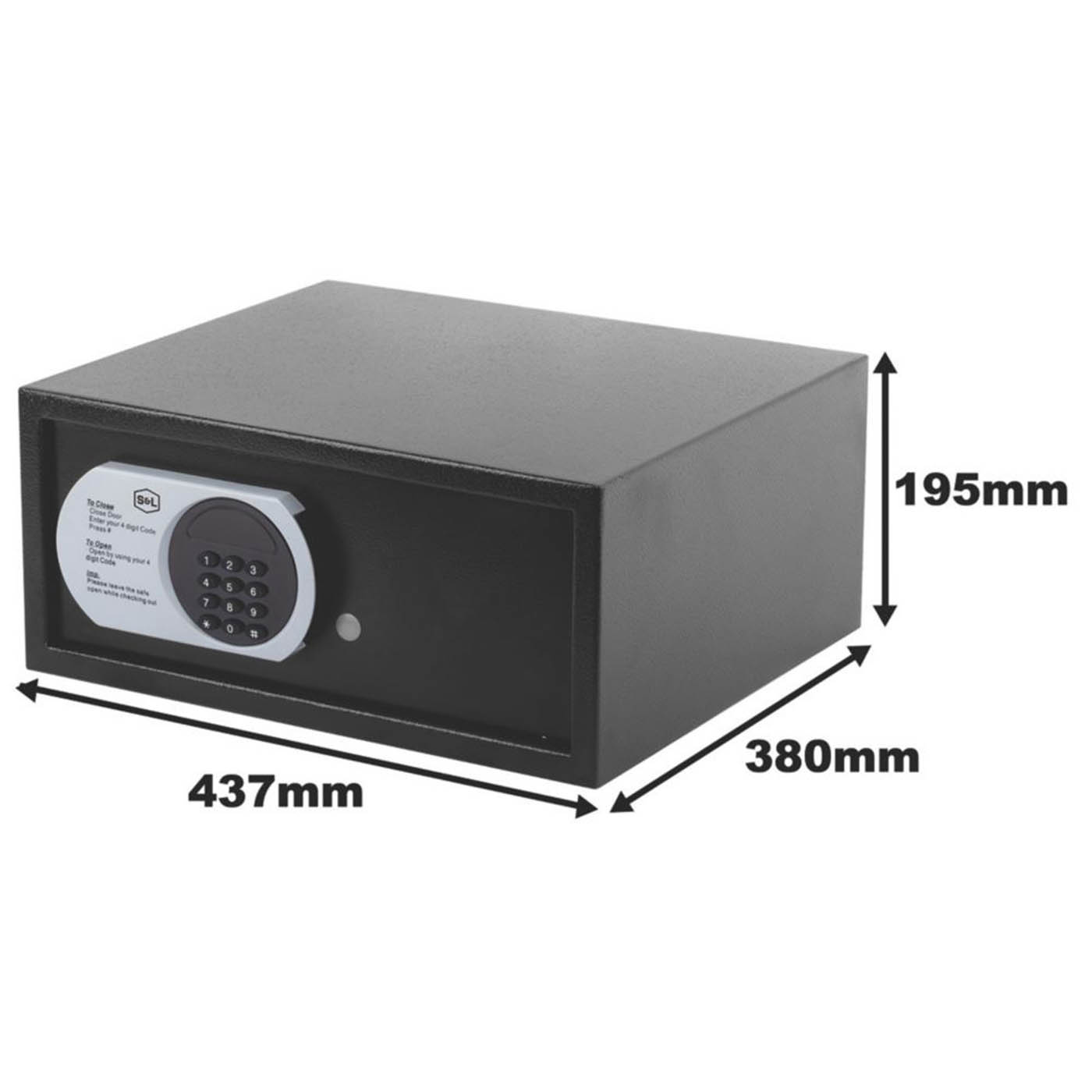 Smith & Locke   Electronic Combination Hotel Safe 26.5Ltr - Image 3